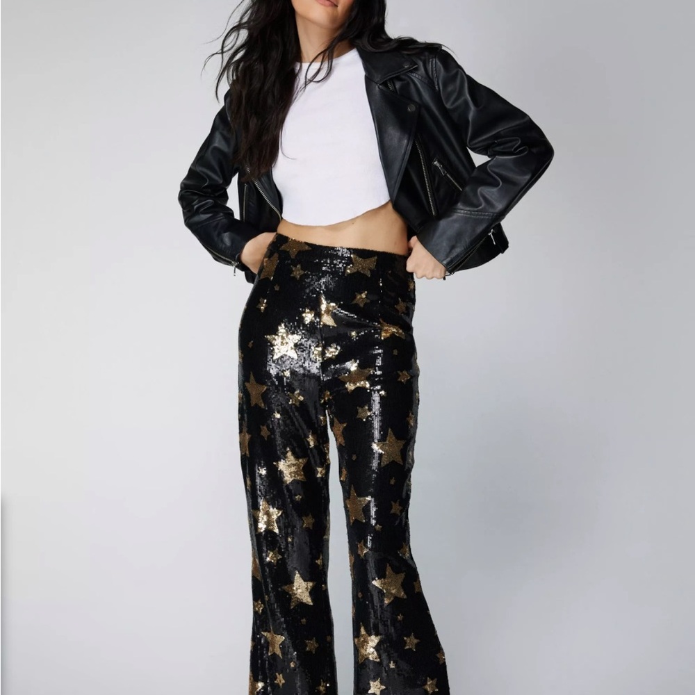 Nearly Gal Star Sequin pants NWOT